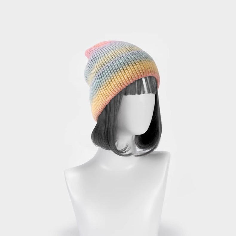 Gradient Yarn Hat Women's Fashion Knitted Hat