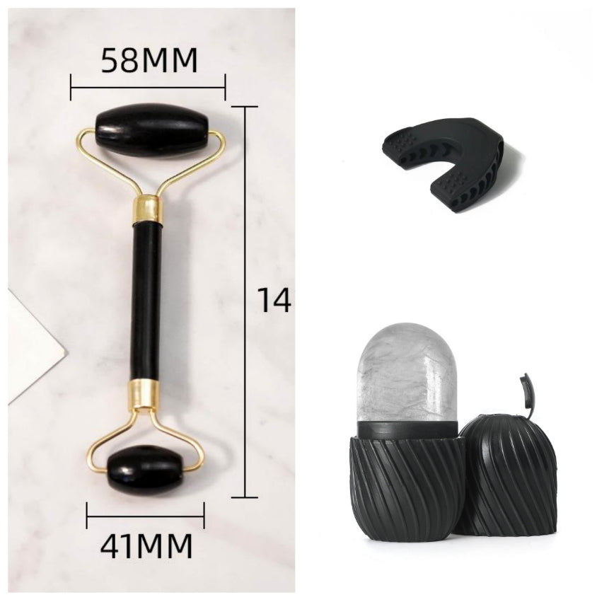 Jade & Gentle — Facial Massage Roller & Gua Sha, Authentic Jade