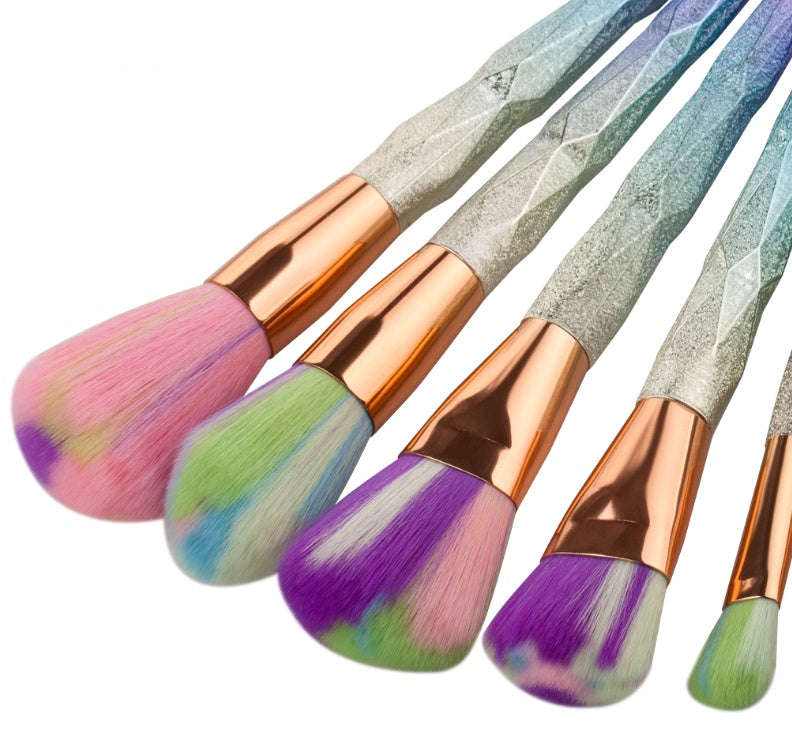 Diamond Dazzle — 7-Piece Diamond Handle Makeup Brush Set, Foundation & More