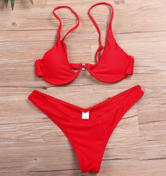 Swim-pressive — Multi-color Sexy Adjustable Bikini