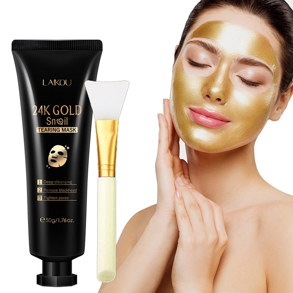 Snail Mail to Smooth — Hydrating Gold Foil Tear-Off Mask