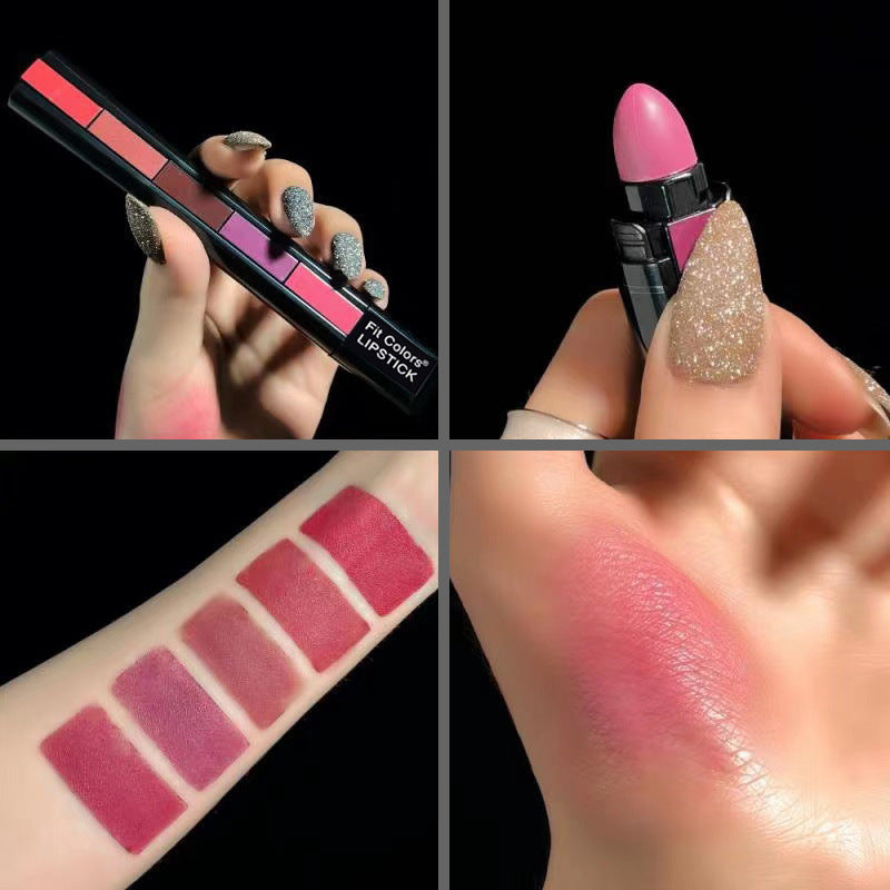 Velvet Dream — 5-Color Matte Lipstick Set