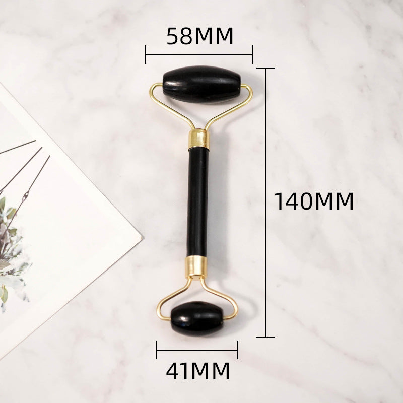 Jade & Gentle — Facial Massage Roller & Gua Sha, Authentic Jade