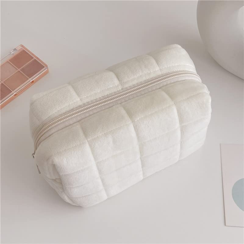 Check Mate — Large Checkered Travel Cosmetic Bag