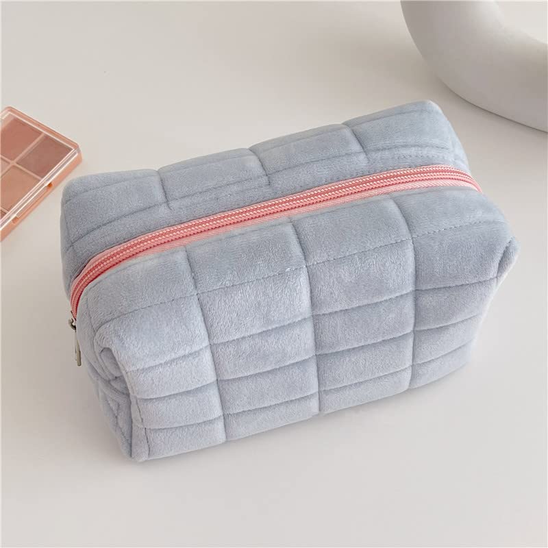 Check Mate — Large Checkered Travel Cosmetic Bag
