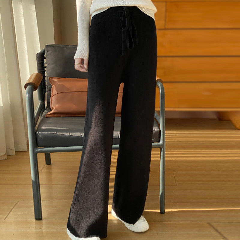 Elegance in the Everyday — High-Waisted Casual Straight-Leg Pants