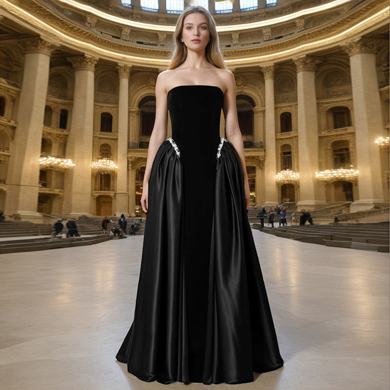 Maxi-mize Style — Strapless Maxi Design Dress