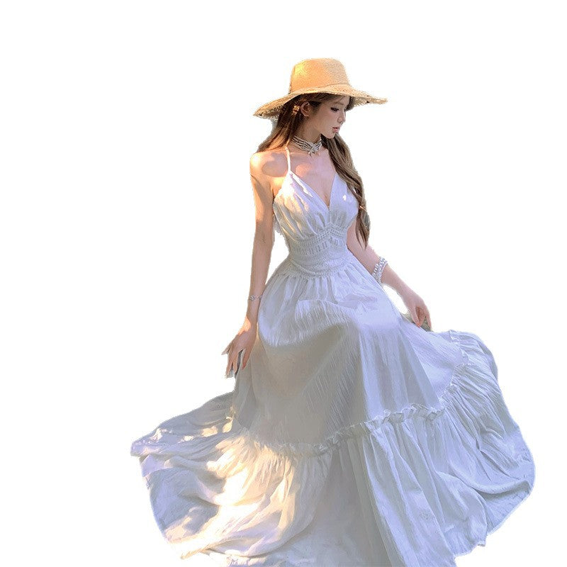 White Hot — Backless Slip Mini Dress
