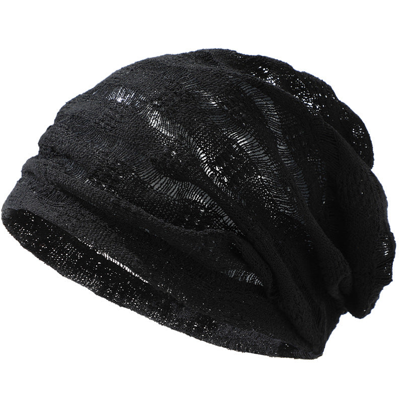 Knit Wit — Hollow Cotton-Linen Face-Slimming Headwrap