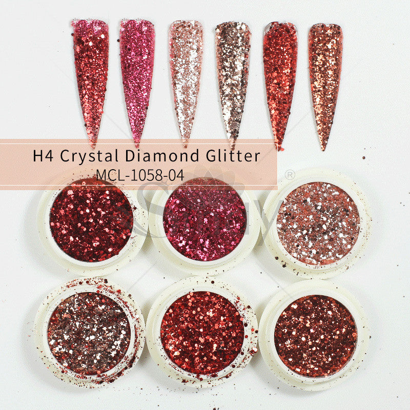 Mermaid's Glow — Aurora Glitter Nail Powder Set