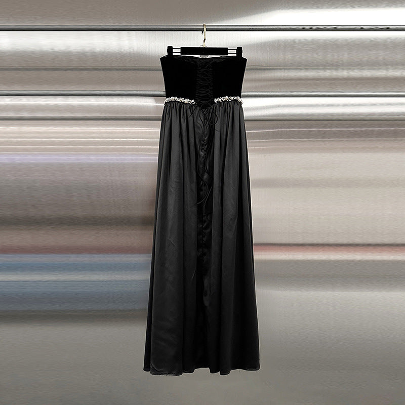 Maxi-mize Style — Strapless Maxi Design Dress