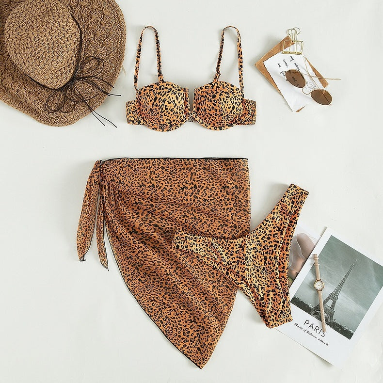 Petal Pushers — 3-Piece Floral Bikini & Beach Dress