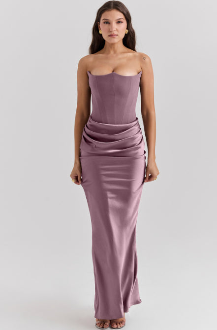 Bandeau Beauty — Slim Bandeau Backless Party Dress
