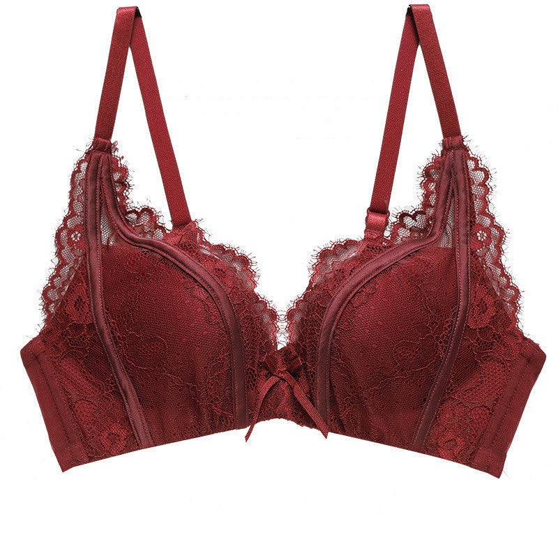 Gather Round — Small Chest Lace Gather Bra