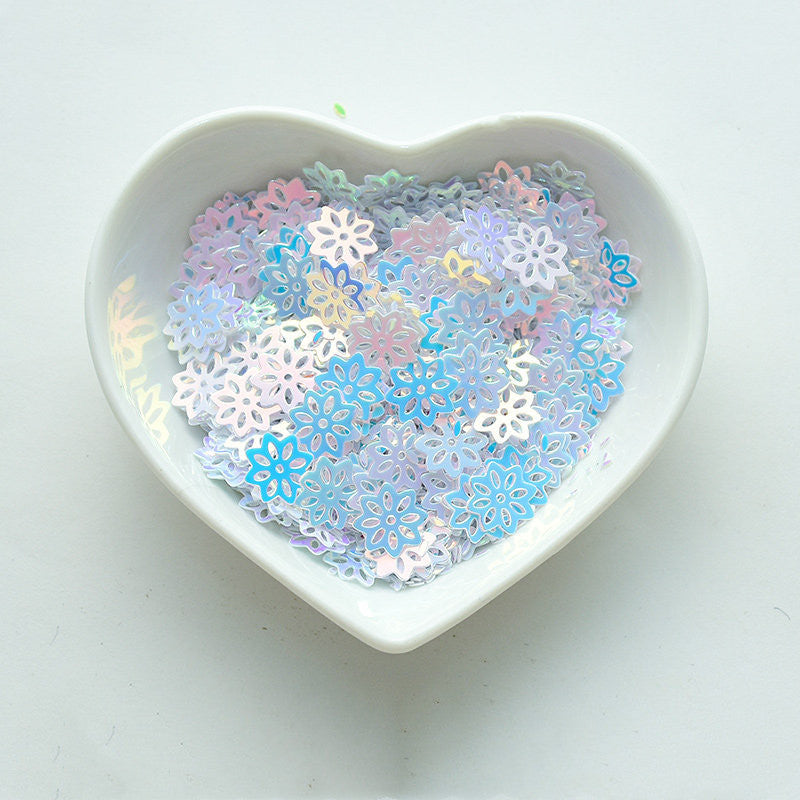 Cherry Sweet Mani — Cherry Blossom Sequin, Handmade Nail Art