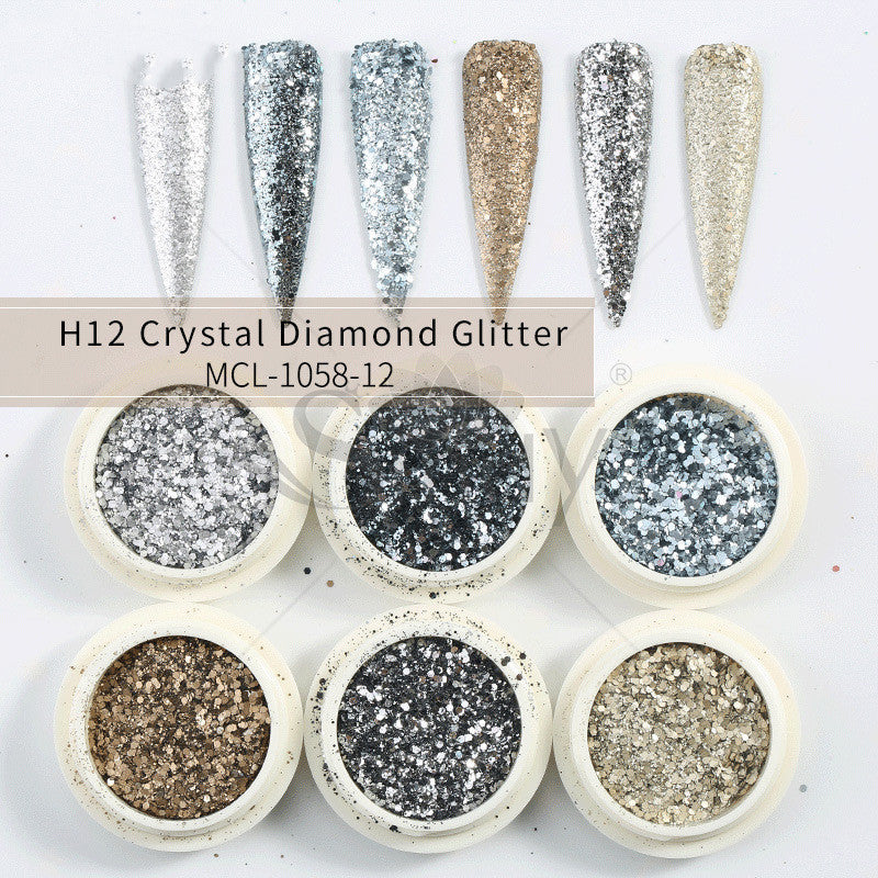 Mermaid's Glow — Aurora Glitter Nail Powder Set