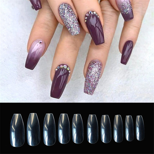 Clear & Present — 500pc Transparent Natural Fake Nails