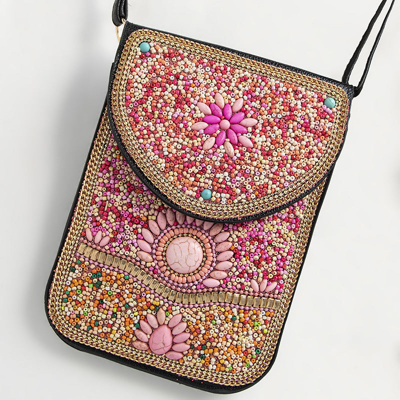 Bead Bliss — Bohemian Bead Satchel Phone Bag