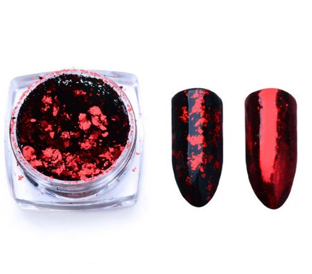 Flake It Till You Make It — Irregular Aluminum Nail Flakes, Glimmer Pigment