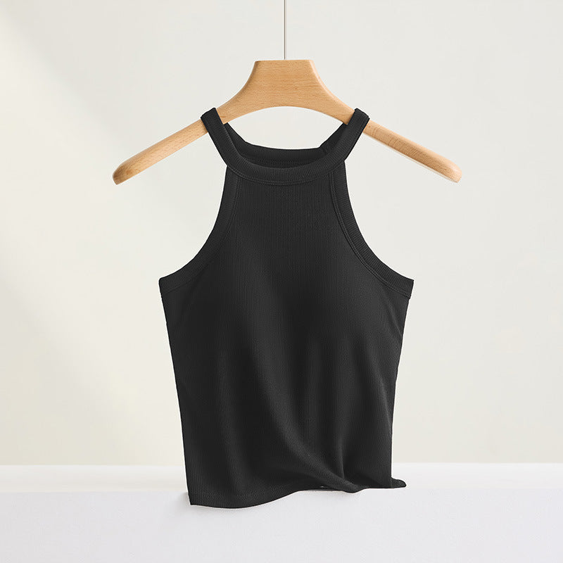 Cup-tivating Comfort — Women's Cami with Built-in Chest Pads
