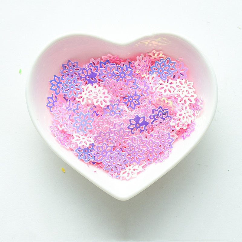 Cherry Sweet Mani — Cherry Blossom Sequin, Handmade Nail Art