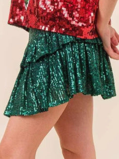 Sequin-sational Night — European American Mini Club Skirt