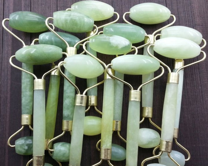 Jade It Happen — Authentic Jade Facial Massage Roller for Beauty & Relaxation