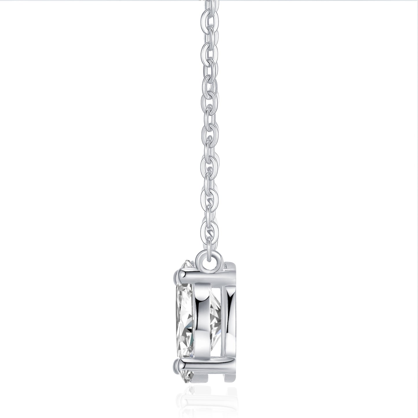 Moissanite Marvel — S925 Platinum Plated Moissanite Pendant