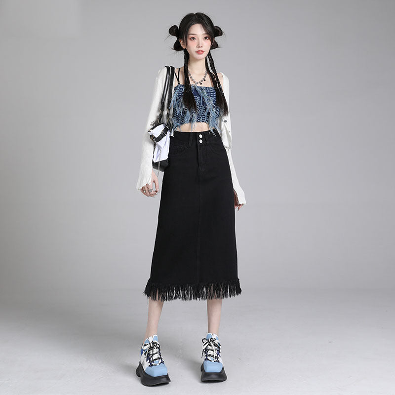 Skirt the Rules — New Tummy-Control Loose-Fit Denim Skirt