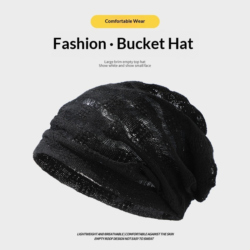 Knit Wit — Hollow Cotton-Linen Face-Slimming Headwrap