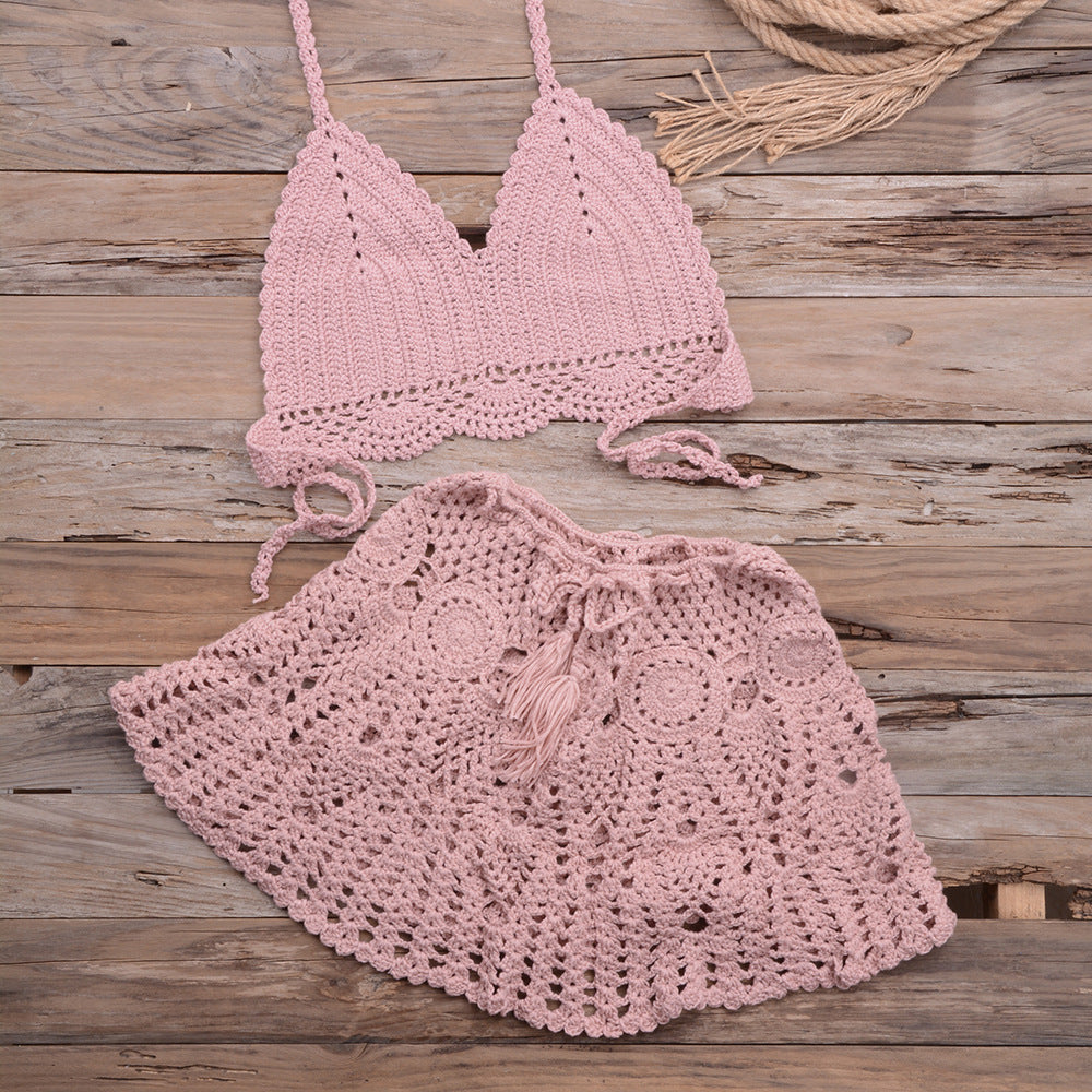 Woven Wonder — Hand-Woven Strappy Bikini Set