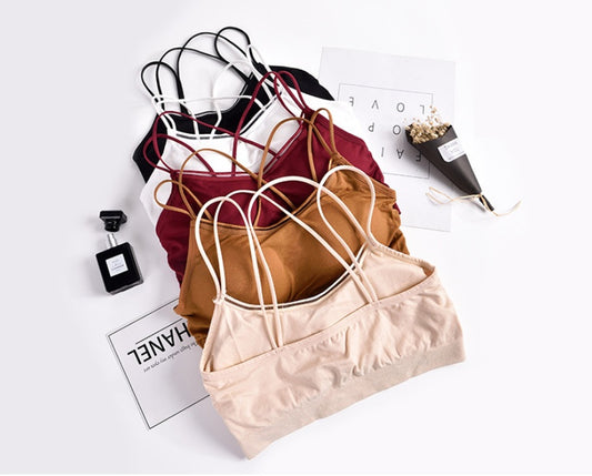 Cross My Heart — Hollow Cross Sling Back Bralette