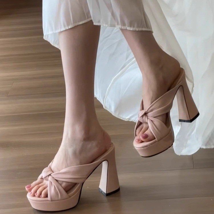 Thick & Chic — French Thick Heel High-heeled Sandals, Cooldown Style
