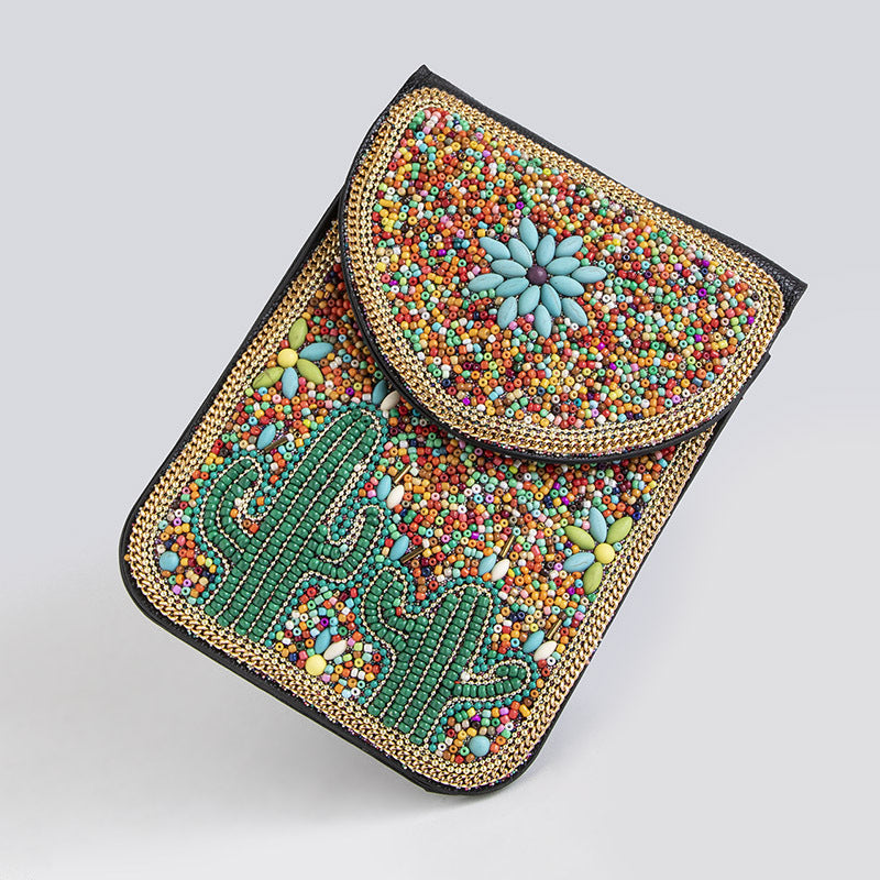 Bead Bliss — Bohemian Bead Satchel Phone Bag