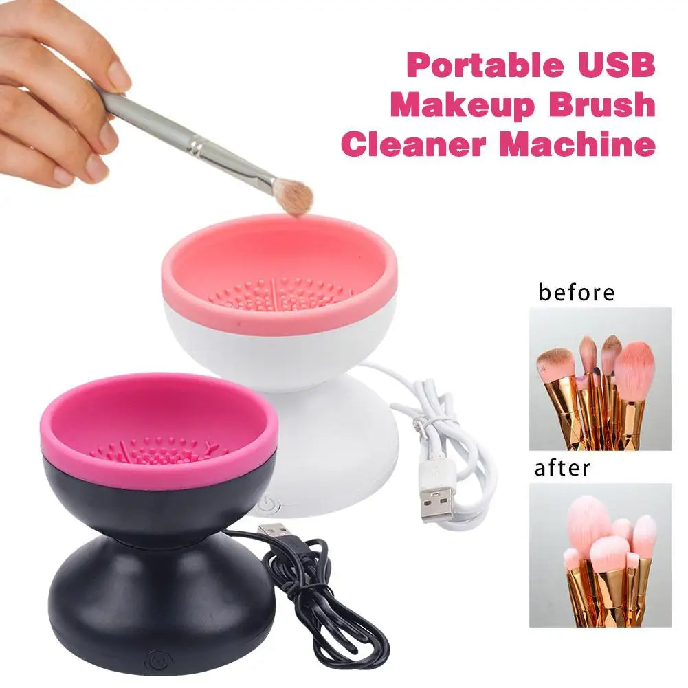 Brush Up Your Act — Automatic USB Makeup Brush Cleaner, Fits All Sizes