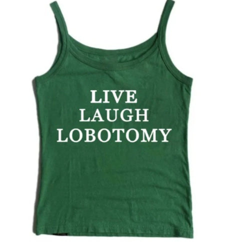 Sassy Script — Letter Print Tank Top for Women