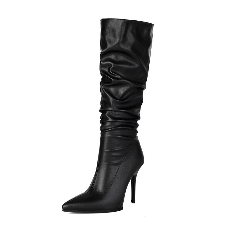 Shine On — Glossy Patent Leather Over-the-Knee Boots