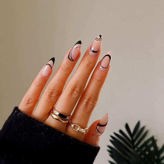 Nordic Chic — Simple Line Design Wearable Nail Art Patch