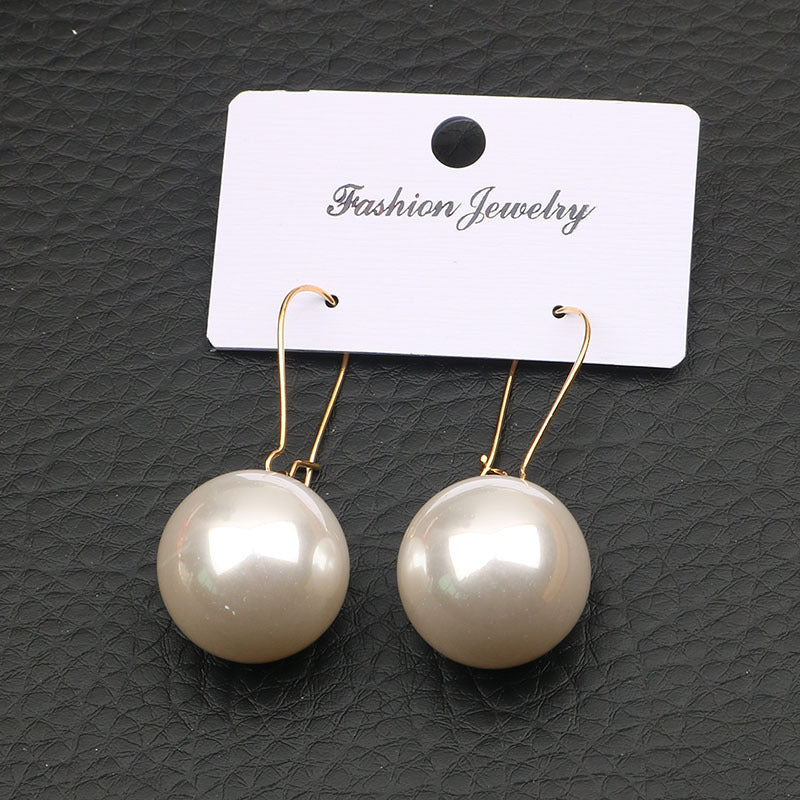 Pearl-fectly Chic — Large Silver Pearl Ear Clips for Women