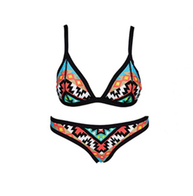 Brazilian Beauty — Geometric Print Bikini Swimsuit for Women