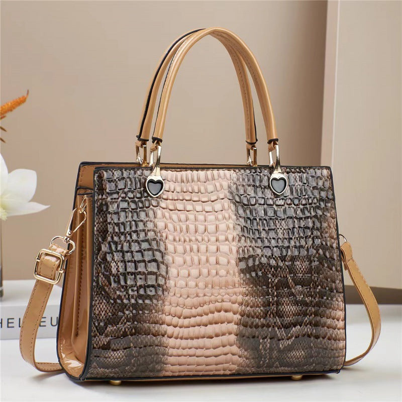 Commuter Chic Tote — Contrast-Color Commuter Tote Bag