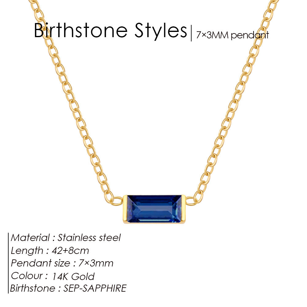 December Delight — 18K Gold-Plated Layered Choker with Birthstone