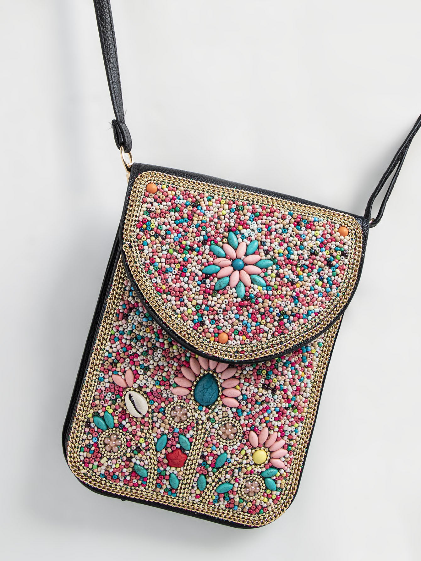 Bead Bliss — Bohemian Bead Satchel Phone Bag