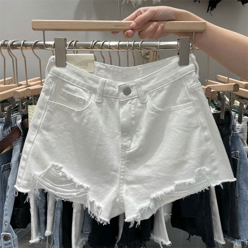 Raw Edge Rebel — Instagram-Ready Denim Shorts