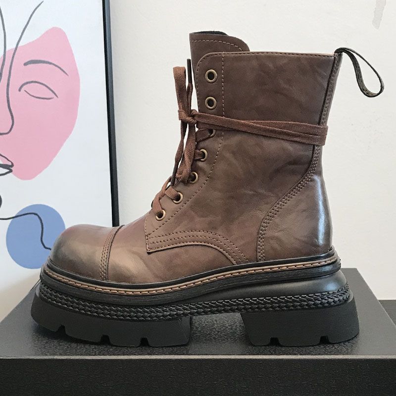 Ankle Authority — Chunky-heeled Ankle Boots with Side Zippers