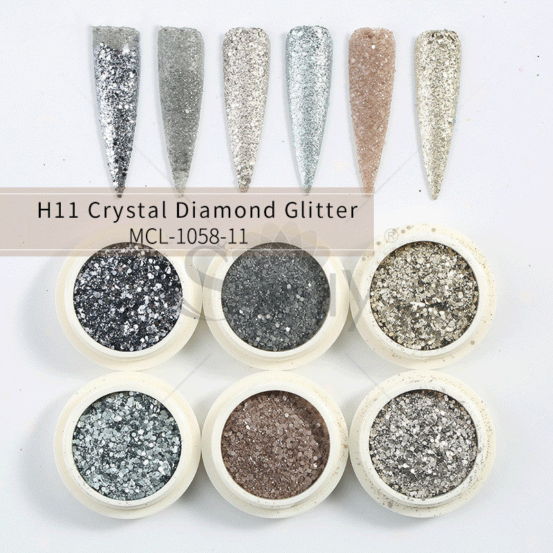 Mermaid's Glow — Aurora Glitter Nail Powder Set
