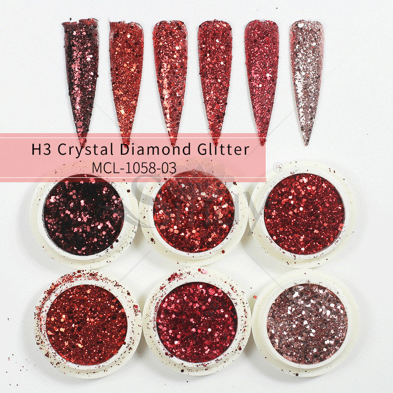 Mermaid's Glow — Aurora Glitter Nail Powder Set