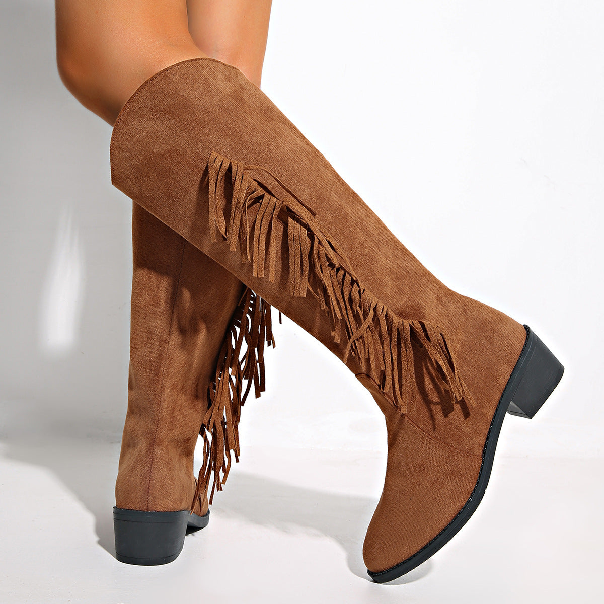 Suede Dreams — Tassel Over-the-Knee Boots