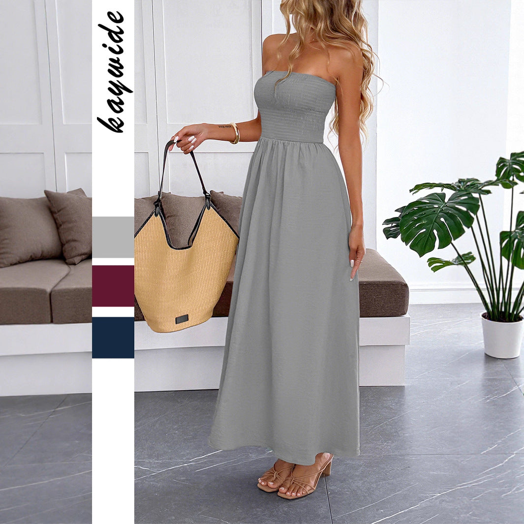 Cinch & Slay — Tube Top Waist-cinching Dress