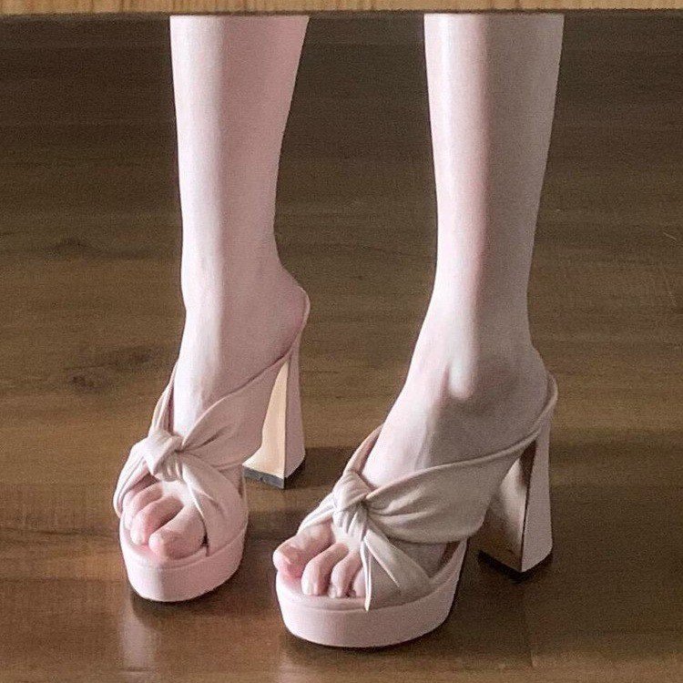 Thick & Chic — French Thick Heel High-heeled Sandals, Cooldown Style